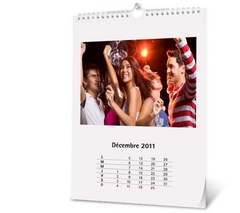 Calendrier photo mural A3 Blanc par myPIX