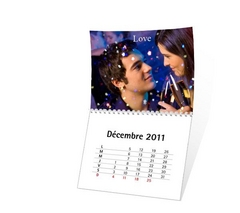 Calendrier photo deux volets, blanc, par myPIX