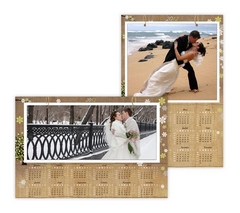 Calendrier photo « Pêle-Mêle » Mariage par myPIX